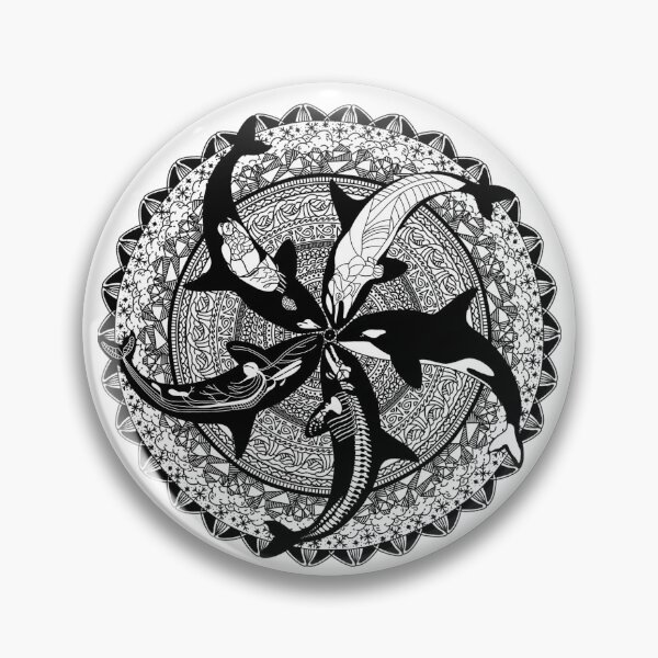 Artikelvorschau, Orca-Anatomie-Mandala entworfen und verkauft von Sydnee.k.s.