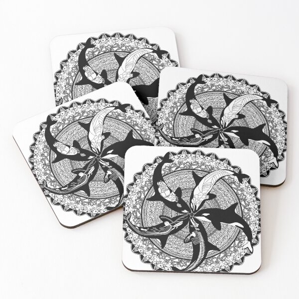 Item preview, Orca anatomy mandala designed and sold by Sydnee.k.s.