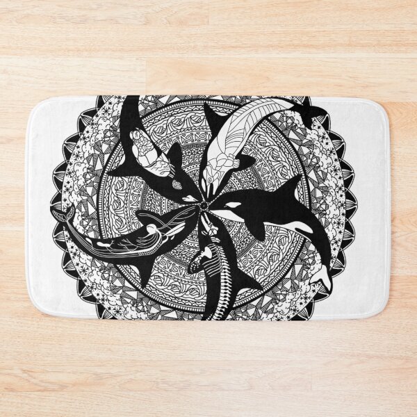 Item preview, Orca anatomy mandala designed and sold by Sydnee.k.s.