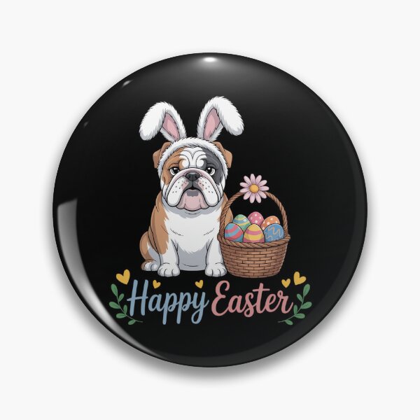 Artikelvorschau, Frohe Ostern! Englische Bulldogge, süßer Osterhase entworfen und verkauft von IdunayaStore.
