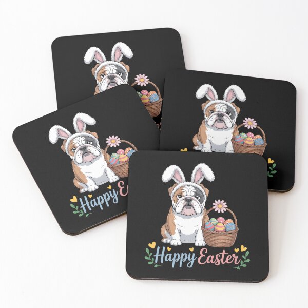 Artikelvorschau, Frohe Ostern! Englische Bulldogge, süßer Osterhase entworfen und verkauft von IdunayaStore.