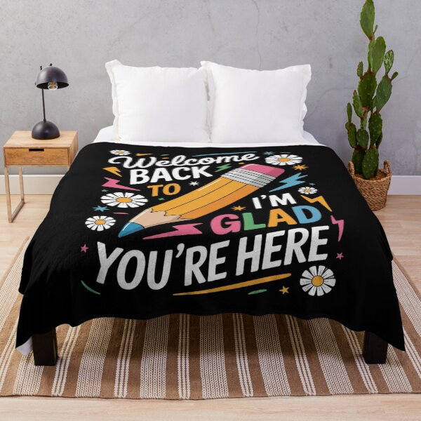 Item preview, Welcome Back I'm Glad You're Here Back To School Teacher designed and sold by RuthGAArt.
