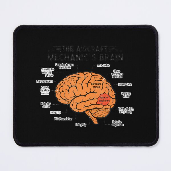 Item preview, The Aircraft Mechanics Brain Funny Aviation Humor Aircraft designed and sold by FernLela.