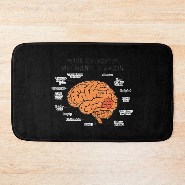 Item preview, The Aircraft Mechanics Brain Funny Aviation Humor Aircraft designed and sold by FernLela.
