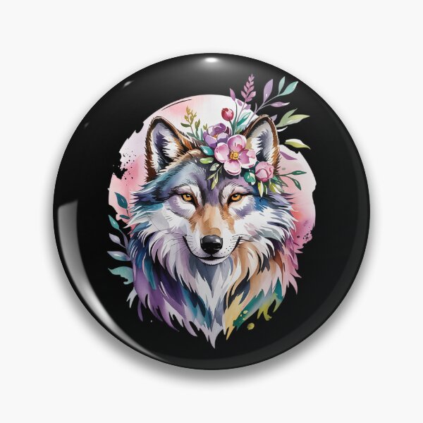 Item preview, Wolf Floral Cottagecore Aesthetic Tea Cup Wolve2  designed and sold by RoyTill0Art.