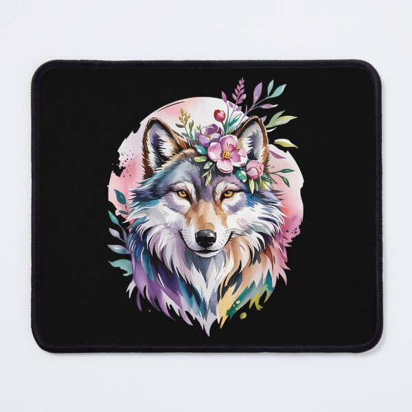 Item preview, Wolf Floral Cottagecore Aesthetic Tea Cup Wolve2  designed and sold by RoyTill0Art.