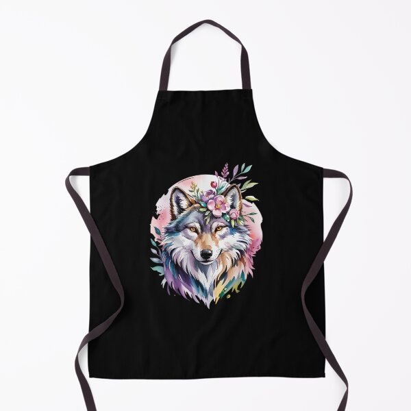 Item preview, Wolf Floral Cottagecore Aesthetic Tea Cup Wolve2 designed and sold by RoyTill0Art.
