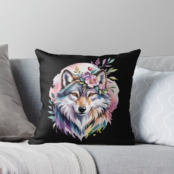 Item preview, Wolf Floral Cottagecore Aesthetic Tea Cup Wolve2  designed and sold by RoyTill0Art.