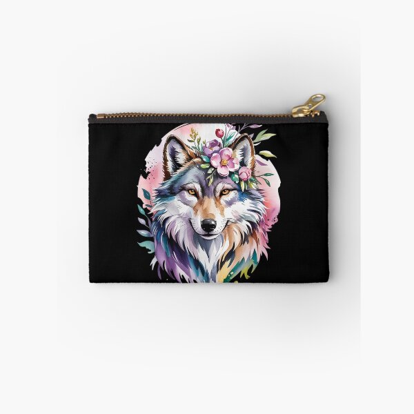 Item preview, Wolf Floral Cottagecore Aesthetic Tea Cup Wolve2 designed and sold by RoyTill0Art.