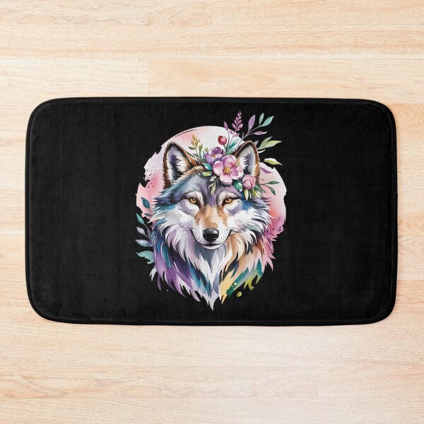 Item preview, Wolf Floral Cottagecore Aesthetic Tea Cup Wolve2  designed and sold by RoyTill0Art.
