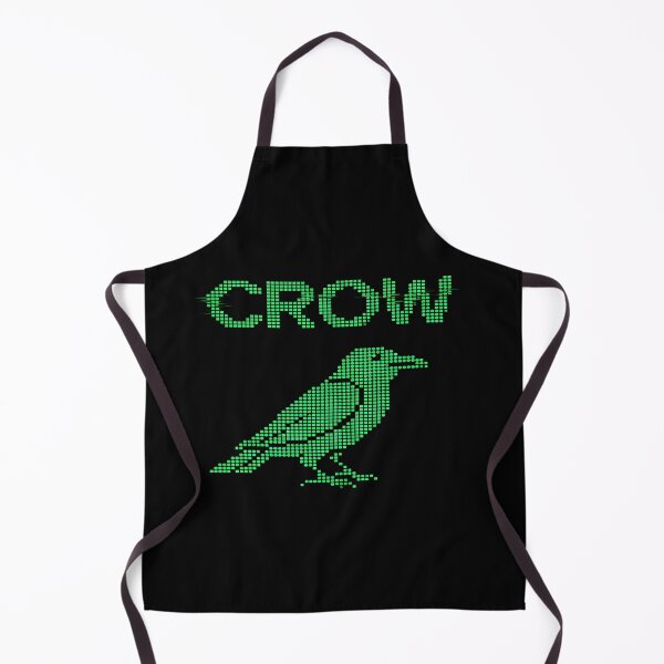 Item preview, Digital Pixel Crow - Retro Green Terminal Glitch designed and sold by Dakson Design - Fantasy Art.