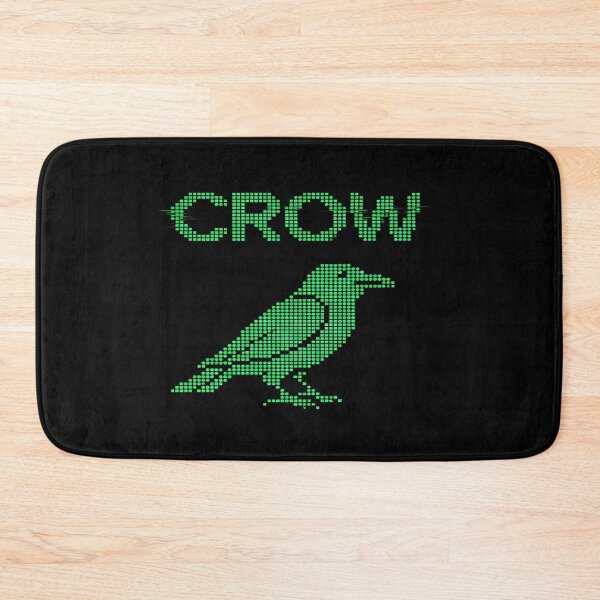 Item preview, Digital Pixel Crow - Retro Green Terminal Glitch designed and sold by Dakson Design - Fantasy Art.