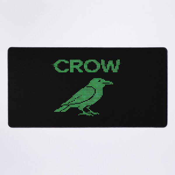Item preview, Digital Pixel Crow - Retro Green Terminal Glitch designed and sold by Dakson Design - Fantasy Art.