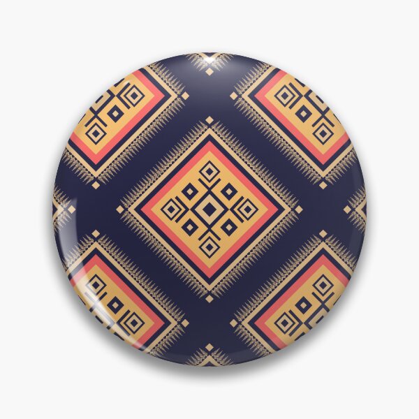 Item preview, Vibrant Dark Geometric Tribal Ikat Pattern designed and sold by Modular Prints.