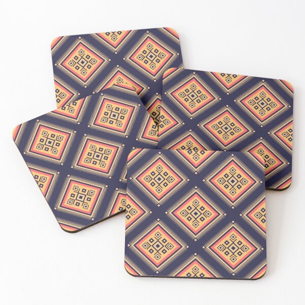 Item preview, Vibrant Dark Geometric Tribal Ikat Pattern designed and sold by Modular Prints.