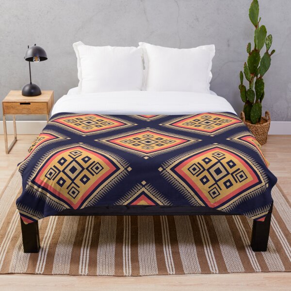 Item preview, Vibrant Dark Geometric Tribal Ikat Pattern designed and sold by Modular Prints.