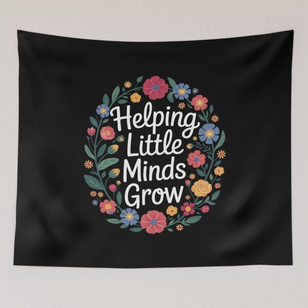 Item preview, Wildflower Helping Little Minds Grow Teacher Back to School  designed and sold by RuthGAArt.