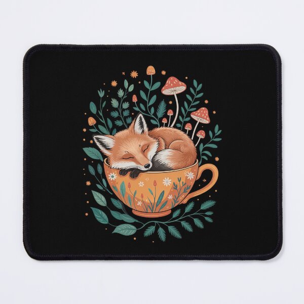 Item preview, Wolf Floral Cottagecore Aesthetic Tea Cup Wolves6 designed and sold by RoyTill0Art.