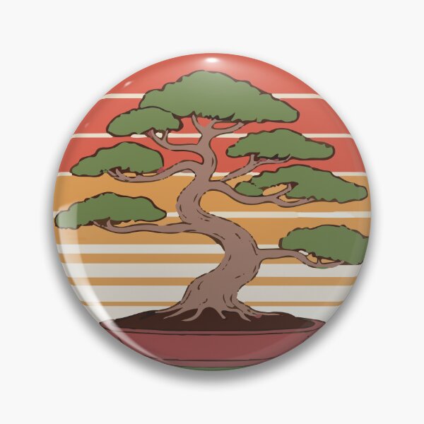 Item preview, Patience Is Key - Bonsai Tree 70s Retro Sunset designed and sold by 101univers.