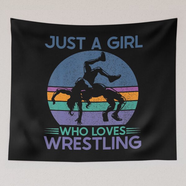 Item preview, Funny Just A Girl Who Loves Wrestling Wrestle Wrestler designed and sold by TerriMichelle.