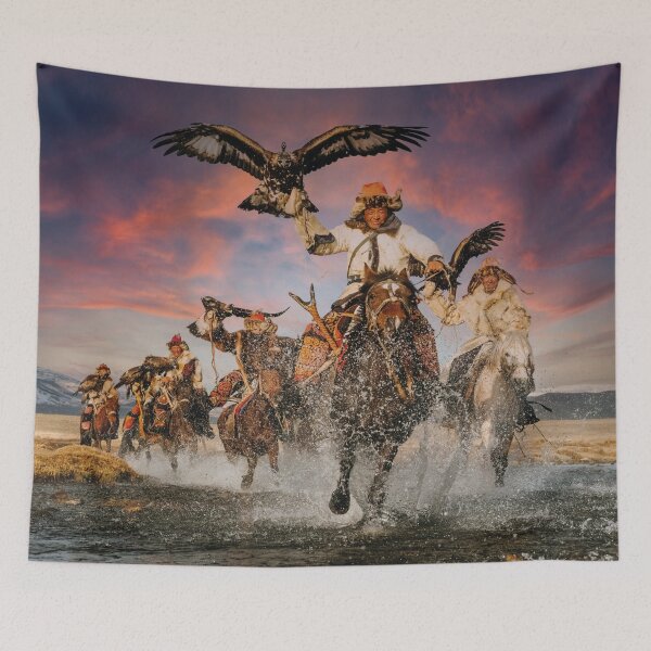 Item preview, Horse riders in the Altai Mountains, Mongolia designed and sold by Mauswohn.