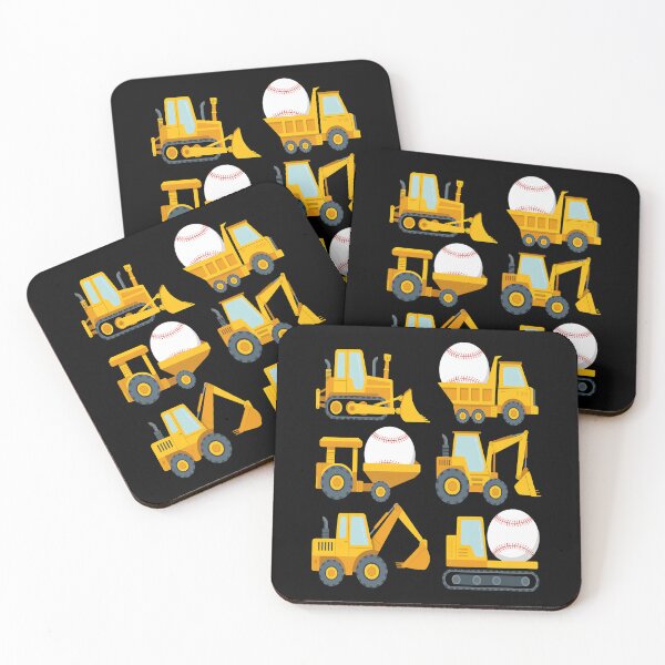 Item preview, Baseball Diggers Kids Construction Trucks Toddler Boys designed and sold by RonnasJackson.