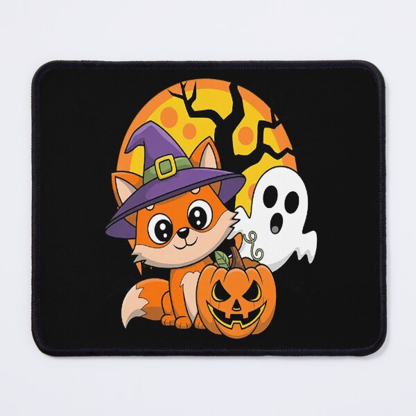 Item preview, Fox with Pumpkin Witch Hat Pumpkin Face Halloween Fox designed and sold by TheRetroStyle.