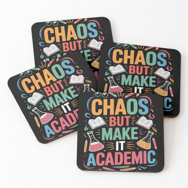 Item preview, Womens Chaos But Make It Academic Funny Teacher Back To School  designed and sold by RuthGAArt.