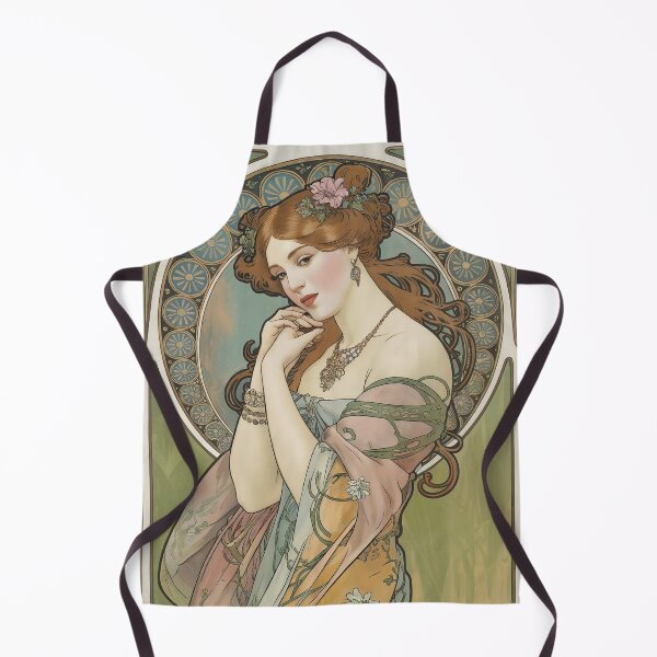Item preview, Elegant woman Painting in style of Alphonse Mucha designed and sold by Tamas Das.