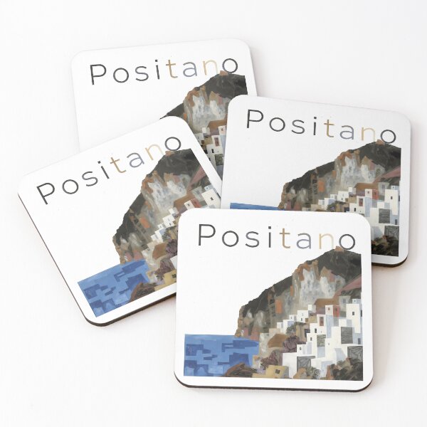 Item preview, Positano Italy Contemporary Art Print | Modern Amalfi Coast Wall Decor designed and sold by OzzFrequency.