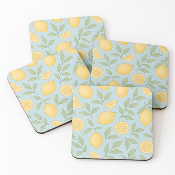 Item preview, YELLOW LEMON WALLPAPER PATTERN designed and sold by infinitearte.