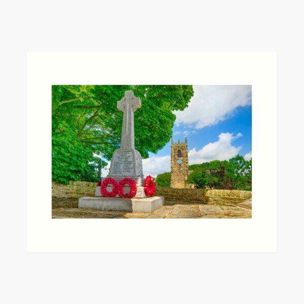 Item preview, Emley Church and War Memorial designed and sold by Alisonchambers2.
