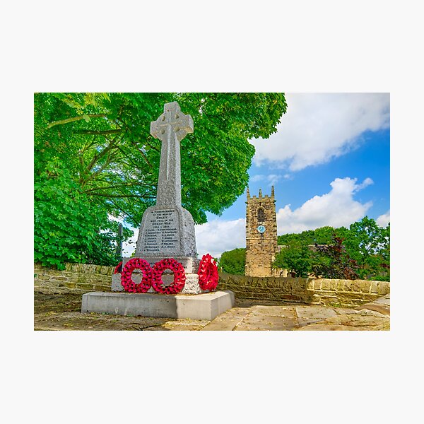 Item preview, Emley Church and War Memorial designed and sold by Alisonchambers2.