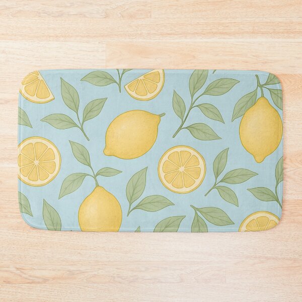 Item preview, YELLOW LEMON WALLPAPER PATTERN designed and sold by infinitearte.