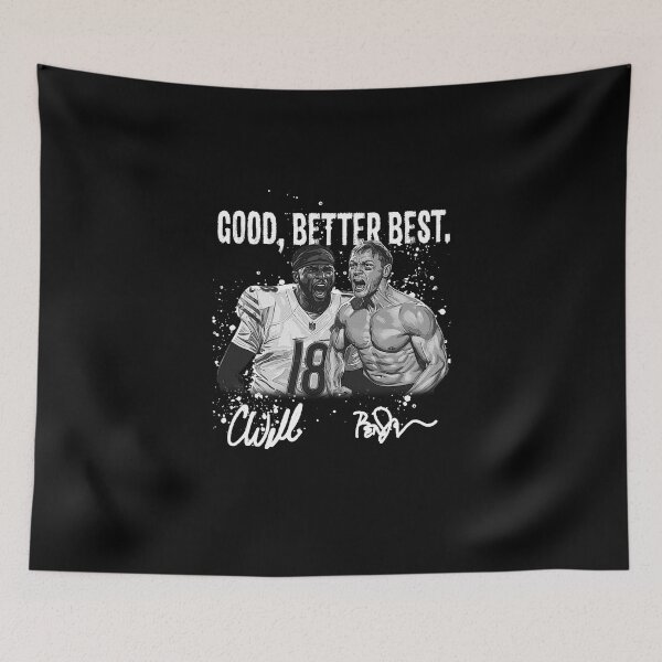 Item preview, Vintage Ben Johnson & Caleb Williams Good Better Best Chicago Football designed and sold by FmStyleArt.