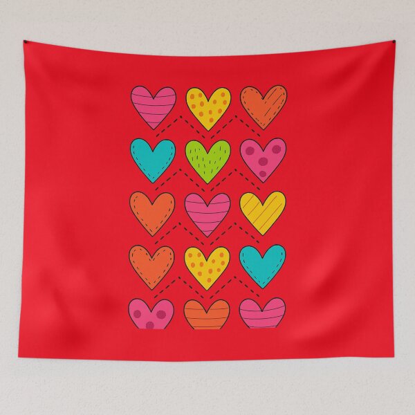 Item preview, Stitched Valentine Hearts designed and sold by annenambiro.
