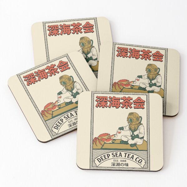 Item preview, Deep Sea Tea Co. - Vintage Diver & Crab Label designed and sold by Teeseas Wave.