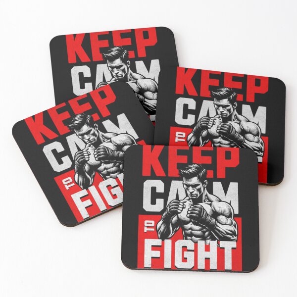 Item preview, Keep Calm to Fight - Motivational Fitness Artwork designed and sold by Zenorak.