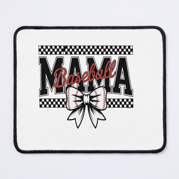 Item preview, Baseball Mama Checkered Mama Coquette Bow Mother's Day designed and sold by RonnasJackson.