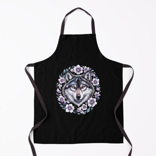 Item preview, Wolf floral Wolf Lover  designed and sold by RoyTill0Art.