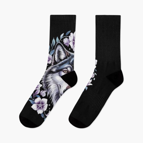 Item preview, Wolf floral Wolf Lover  designed and sold by RoyTill0Art.