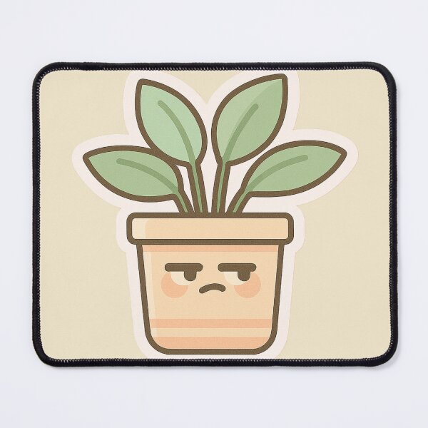 Item preview, Kawaii Grumpy Plant Pot designed and sold by Serge-Design.