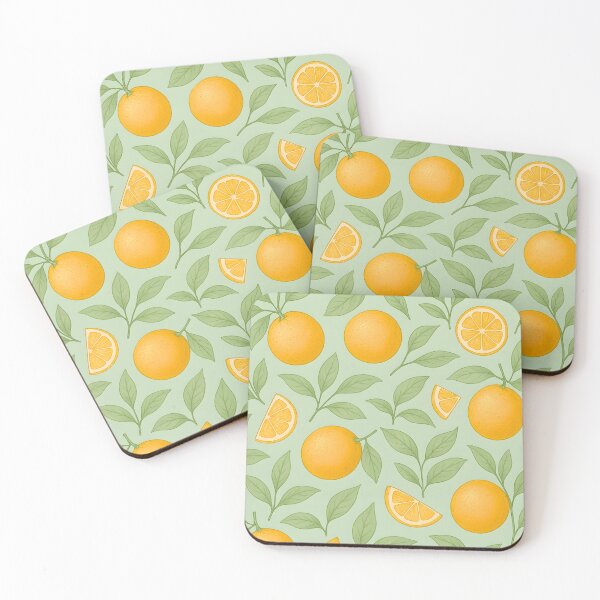 Item preview, SICILIAN ORANGES WALLPAPER PATTERN designed and sold by infinitearte.