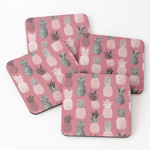 Item preview, Blush Print Pineapple Pattern designed and sold by SQSHD-Pineapple.