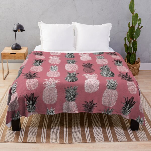 Item preview, Blush Print Pineapple Pattern designed and sold by SQSHD-Pineapple.