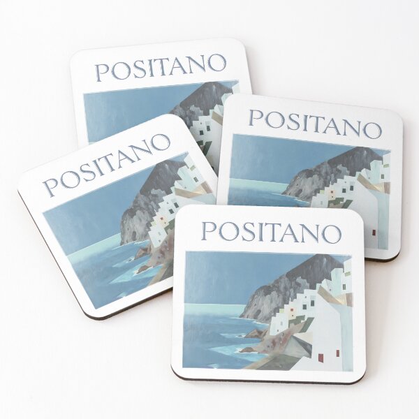Item preview, Abstract Positano Art | Colorful Italian Coastal Village Poster designed and sold by OzzFrequency.
