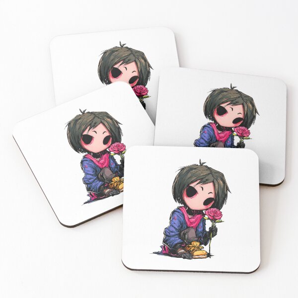 Item preview, Cute chibi boy with big head holding red rose simple cartoon vibe designed and sold by Mimoshi ⭐⭐⭐⭐⭐.