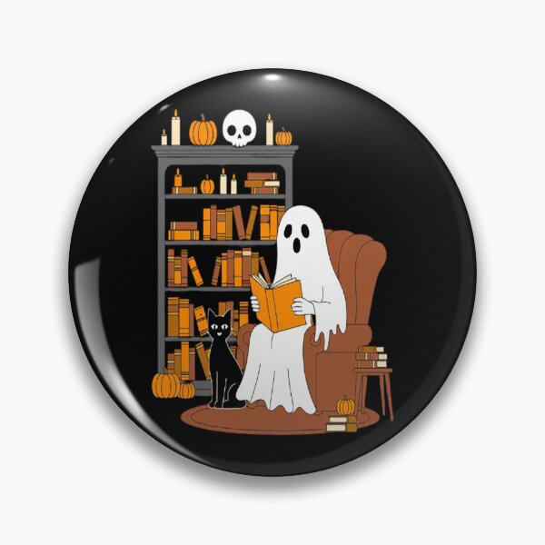 Artikelvorschau, Geister lesen Bücher, Geisterbibliothekar an Halloween entworfen und verkauft von NicolaMail.