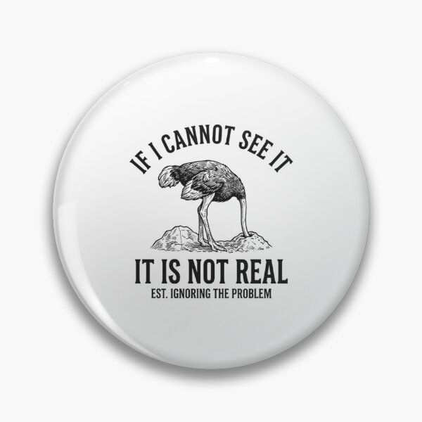Item preview, Funny Ostrich Head In The Sand - Denial and Procrastination Humor designed and sold by Mason-Pride.
