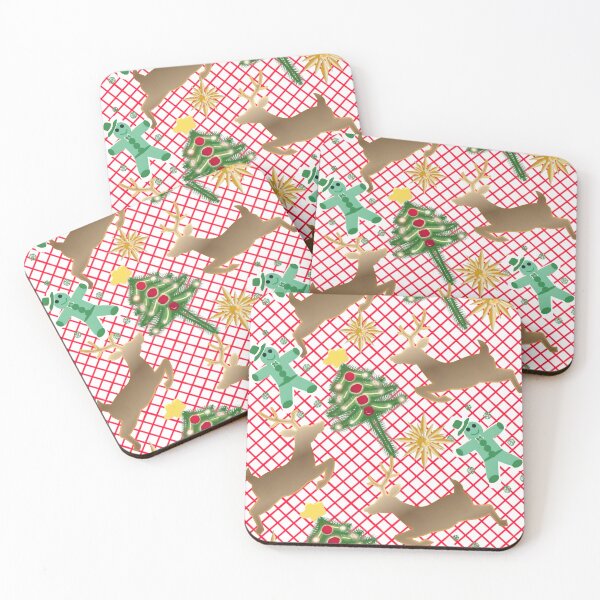 Item preview, Cute Christmas Pattern with Reindeer and Gingerbread designed and sold by HopeAndHustle.